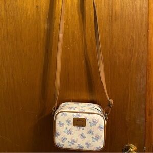 Loungefly Disney Cream and Tan Crossbody Bag